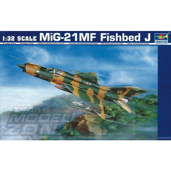 Trumpeter 1:32 Mig-21 MF Fishbed J makett