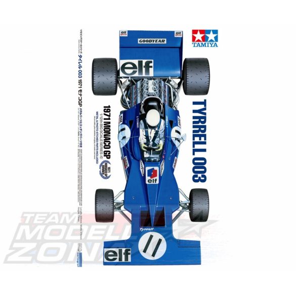 Tamiya - 1:12 Tyrell 003 - 1971 Monaco GP - makett