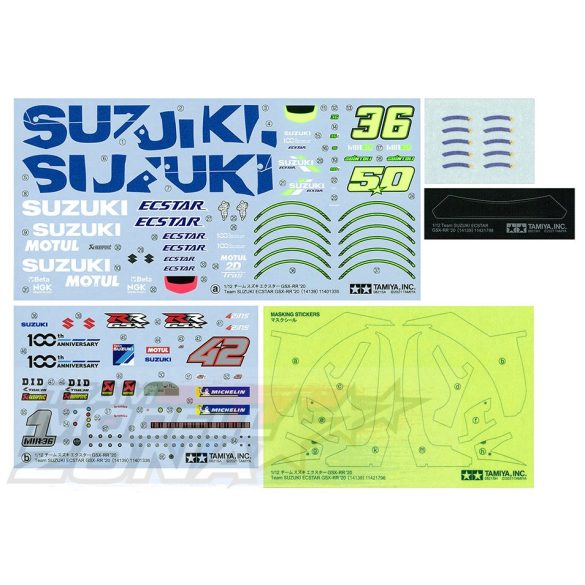 Tamiya - 1:12 Team Suzuki ECSTAR GSX-RR ’20 - makett 