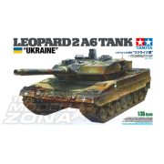 Tamiya 1: 35 Leopard 2 A6 Tank 'Ukraine' makett