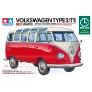 Tamiya 1/24 Volkswagen Type 2 (T1) (Red/White) összepattintós makett Tamiya 1/24 Volkswagen Type 2 (T1) (Red/White) összepattintós makett