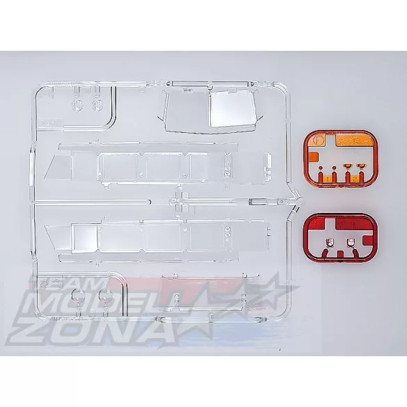 Tamiya 1/24 Volkswagen Type 2 (T1) (Red/White) összepattintós makett