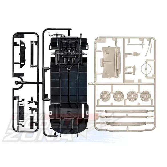 Tamiya 1/24 Volkswagen Type 2 (T1) (Red/White) összepattintós makett