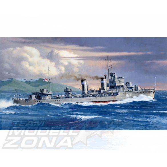 Tamiya - 1:700 Brit. Destroyer E-Class WL makett