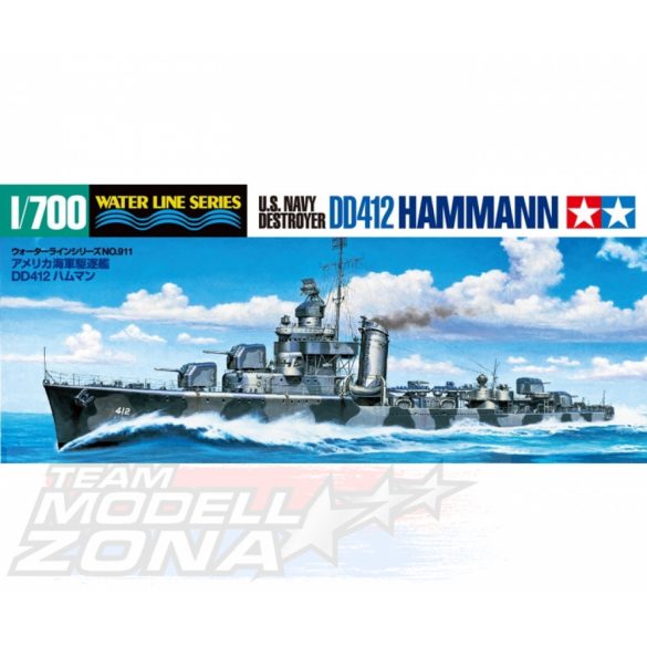 Tamiya - 1:700 US Hammann Destroyer WL makett