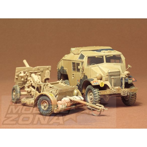 Tamiya - 1:35 British 25 Pndr Gun/Quad - makett