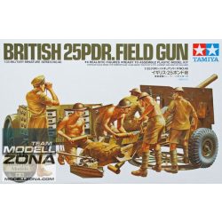 Tamiya - 1:35 British 25 pound Field Gun - makett