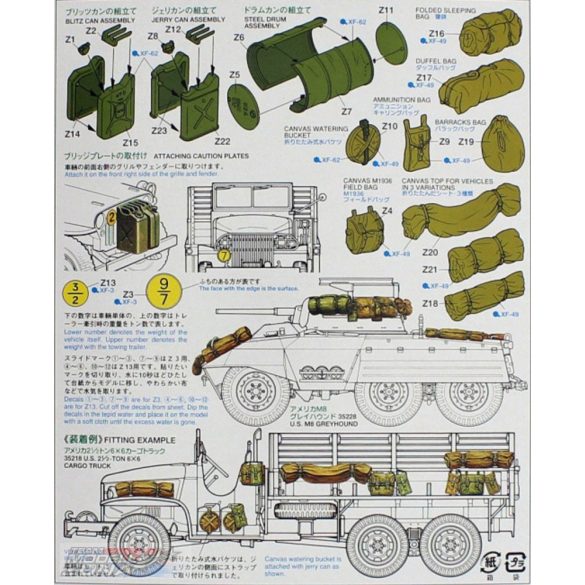 Tamiya Allied Vehicles Accessory Set - makett