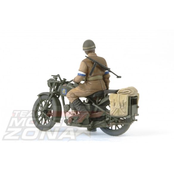 Tamiya - 1:35 British BSA M20 Motorcycle - w/Military Police Set - makett