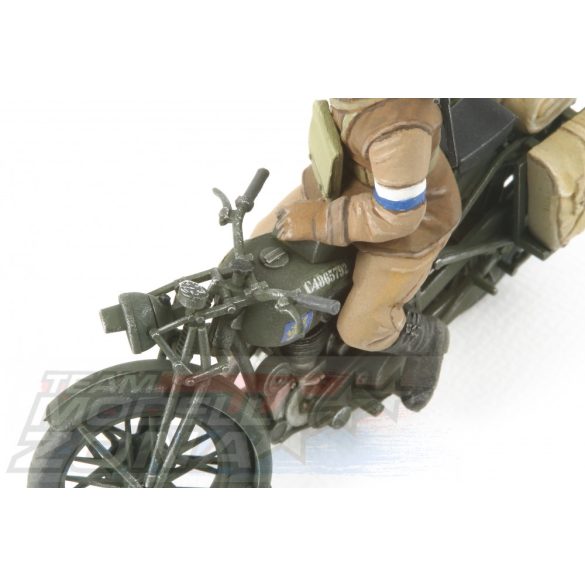 Tamiya - 1:35 British BSA M20 Motorcycle - w/Military Police Set - makett