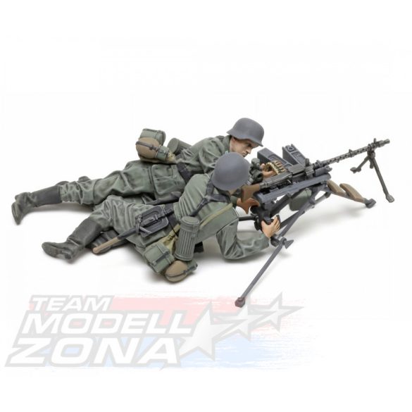 Tamiya 1:35 Fig.-Set Ger. MG Team (5) Mid.WWII makett