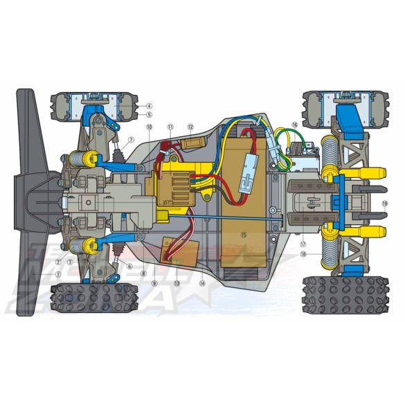 Tamiya 1:10 RC 4WD Racing Buggy Bigwig (2017) építőkészlet