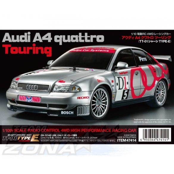 Tamiya 1:10 Audi A4 quattro Touring TT01E építőkészlet