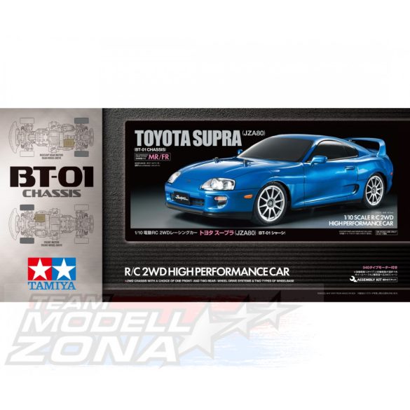 Tamiya 1:10 RC Toyota Supra (JZA80) BT-01 2WD festett karosszériás építőkészlet