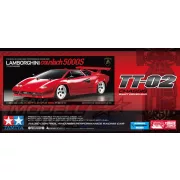 Tamiya 1:10 TT-02 Lamborghini Countach LP500S építkészlet Tamiya 1:10 TT-02 Lamborghini Countach LP500S építkészlet