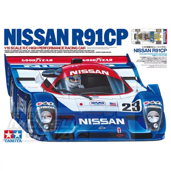 Tamiya 1:10  Nissan R91CP 92 Daytona 24h Winner építkészlet