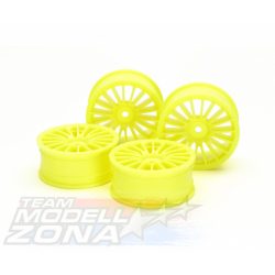 1:10 18 küllös felni szett neon sárga (4db) 24mm