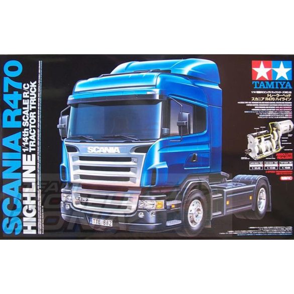 Tamiya 1:14 RC EU Truck Scania R470 Highlin Kit építőkészlet
