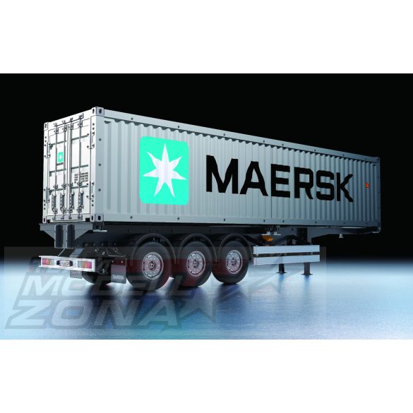 TAMIYA 300056326 40-Fuß Container-Auflieger Maersk 1:14 für RC-Truck 