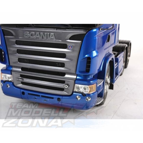 1:14 RC Scania R620 6x4 High.festett kasztnival (kék) építőkészlet