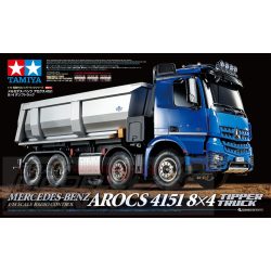   Tamiya - 1:14 R/C Mercedes-Benz Arocs 4151 8x4 Tipper Truck építőkészlet