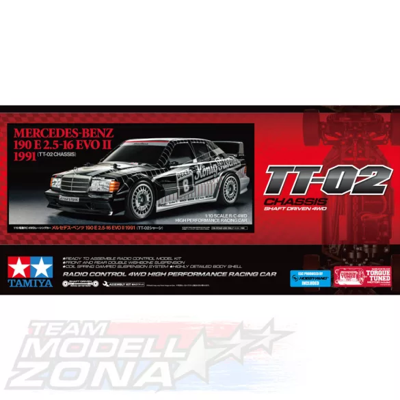 Tamiya 1:10 Mercedes Benz 109 EVO.II '91 König Pilsner TT-02 építőkészlet