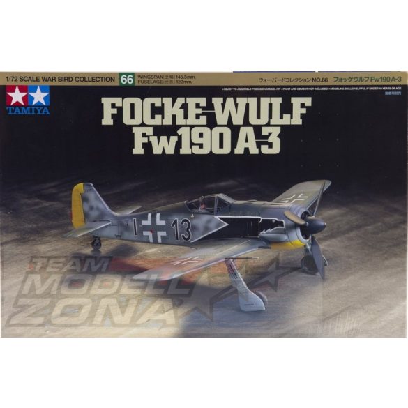 Tamiya - 1:72 Focke Wulf Fw 190 A-3 - makett