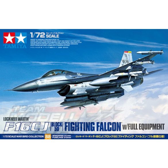 Tamiya - 1:72 F-16CJ Fighting Falcon - makett