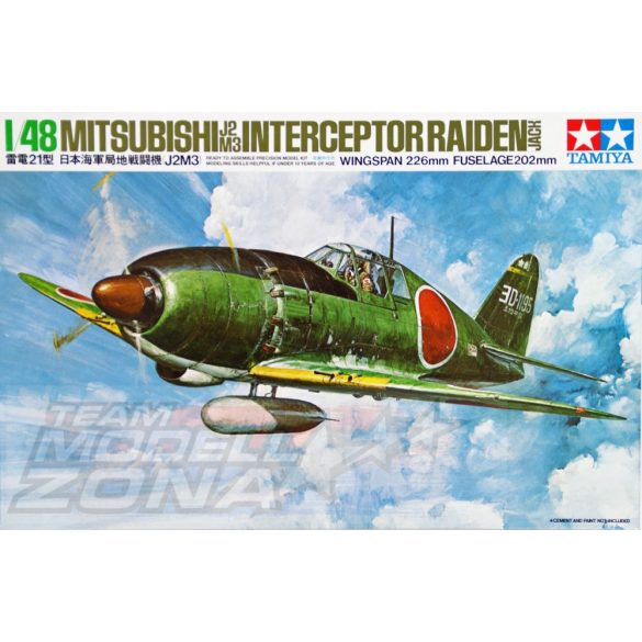 Tamiya - 1:48 Mitsubishi J2M3 Interceptor - makett