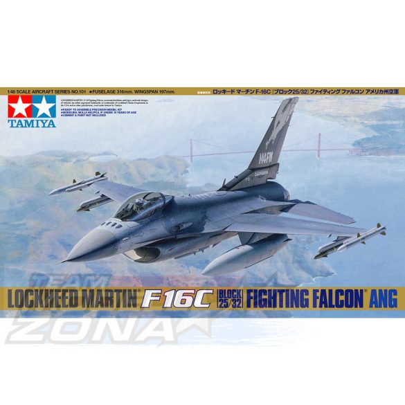 Tamiya Lockeed F-16C Fighting Falcon ANG - makett