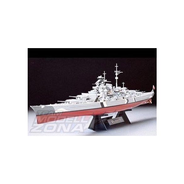 Tamiya - 1:350 German Battleship Bismarck- makett