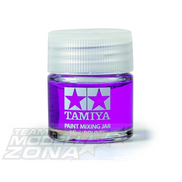 Tamiya - festék keverő üveg 10 ml - kerek