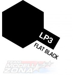 LP-3 flat black 10ml (VE6) - matt fekete festék