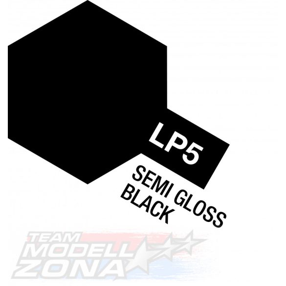 LP-5 semi gloss black 10ml (VE6) - fél fényes fekete festék