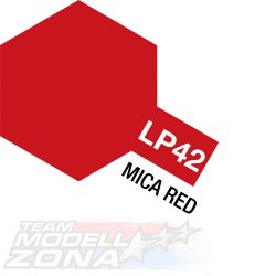LP-42 mica red - csillám piros festék - 10 ml