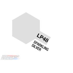 LP-48 SPARKLING SILVER - csillám ezüst festék (10 ml)