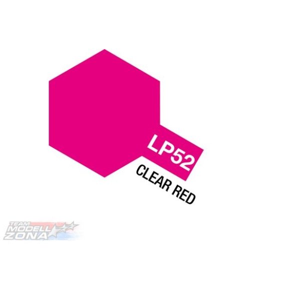 LP-52 CLEAR RED - vörös festék (10 ml)