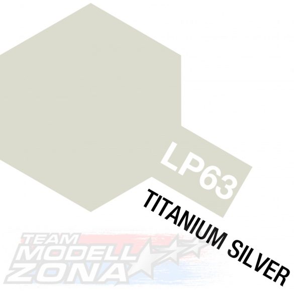 LP-63 Titanium Silver gloss - titán ezüst fényes festék - 10 ml