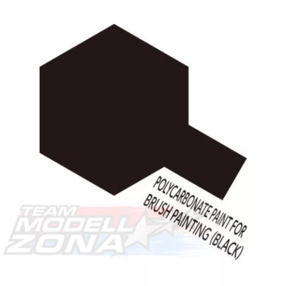 Tamiya Lexan festék fekete  ecsetes 23 ml