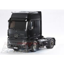   Tamiya - 1:14 RC Mercedes Benz Actros  festett kasztnival (fekete metál)