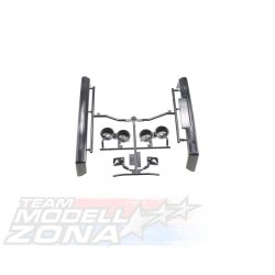   Tamiya1:10 VW Golf 2 GTI első,hátsó lökhárító,ködlámpák,tükrök