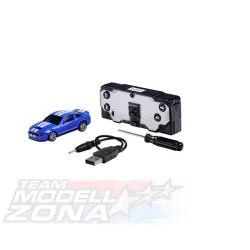  Carson 1:60 Nano Racer Ford Mustang Shelby GT500 blau