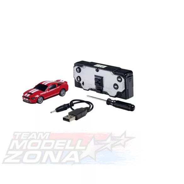Carson 1:60 Nano Racer Ford Mustang Shelby GT500 rot