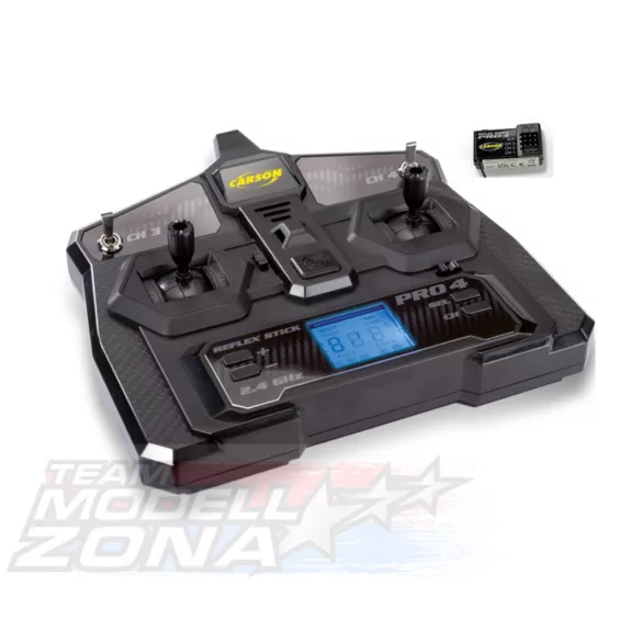 Carson Reflex Stick Pro 4 | 4-csatornás | 2.4GHz | LCD kijelzős távirányító szett