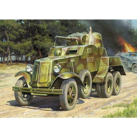 Zvezda Soviet Armored Car BA-10 - makett
