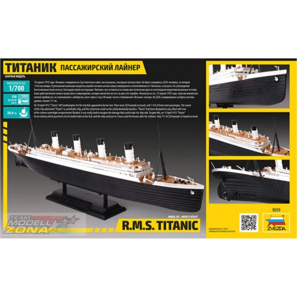 Zvezda - 1:700 RMS TITANIC- makett