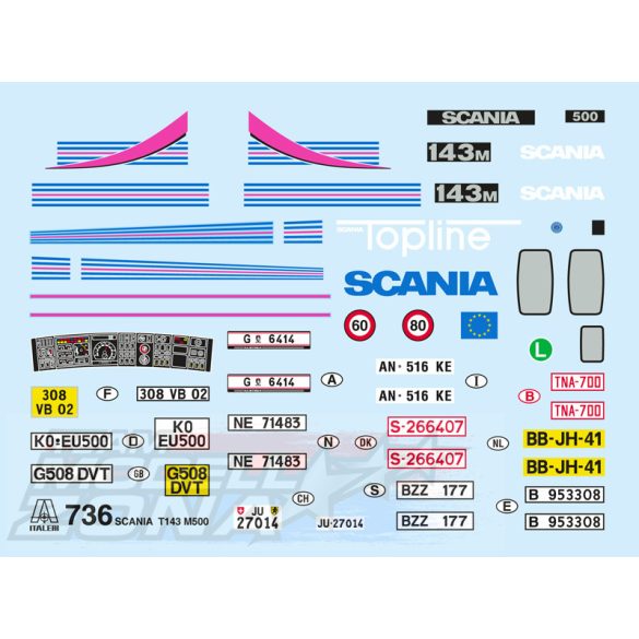 Italeri 1:24 Scania T143 M500 Top Line