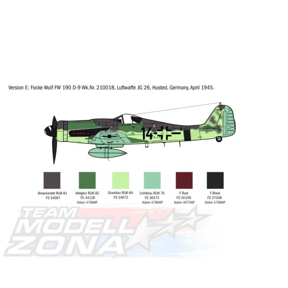 Italeri 1:72 FW 190 D-9 makett