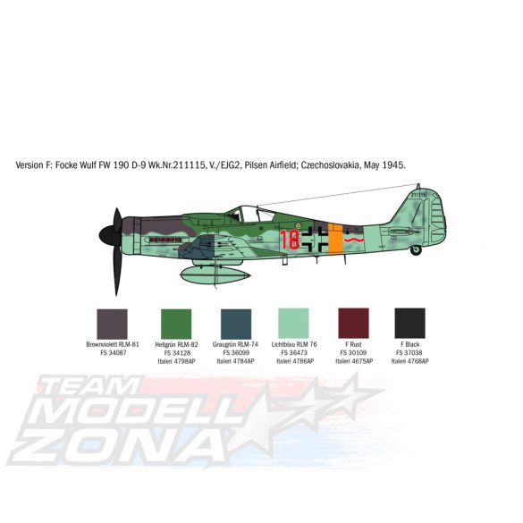 Italeri 1:72 FW 190 D-9 makett