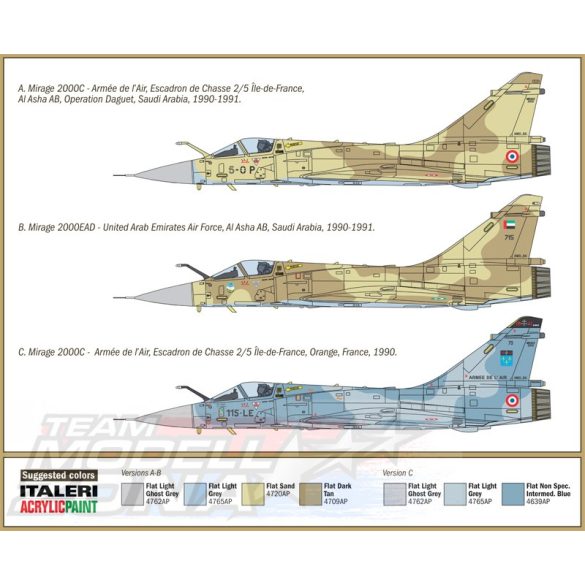 Italeri - 1:72 Mirage 2000C - makett
